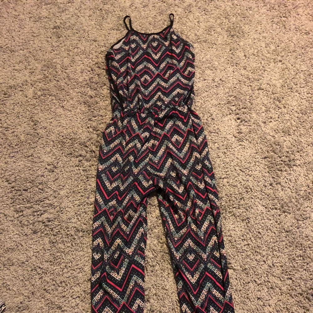 Xhilaration pink/black jumpsuit